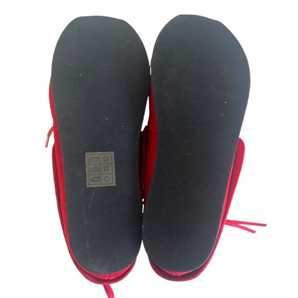 AKID Stone Red Nubuck Leather Moccasin Booties Ankle Boots Fringe A Kid Sz 1 1Y - Picture 8 of 10